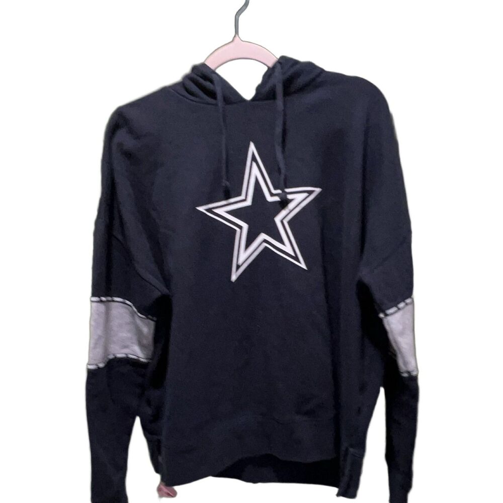 47 Men's Dallas Cowboys Hoodie XL Navy Blue Pullover Fleece Graphic Logo